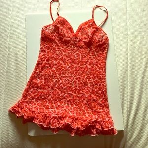 Victoria’s Secret pink and red negligee